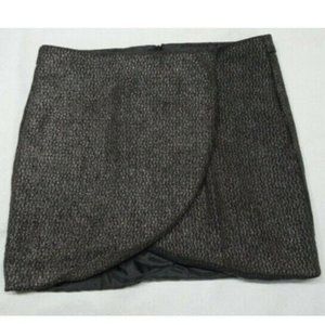 Trf ZARA CollectionSize Small Textured Front Slit Mini Skirt